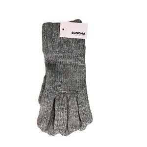 Sonoma Goods For Life Cold Weather L/XL Black Fleece Gloves